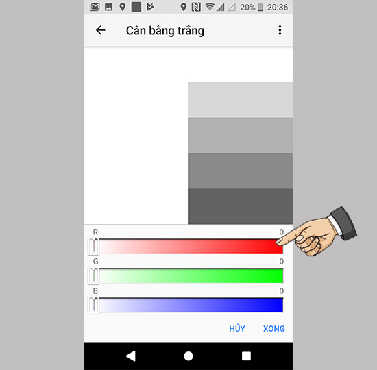 Điều chỉnh cân bằng trắng